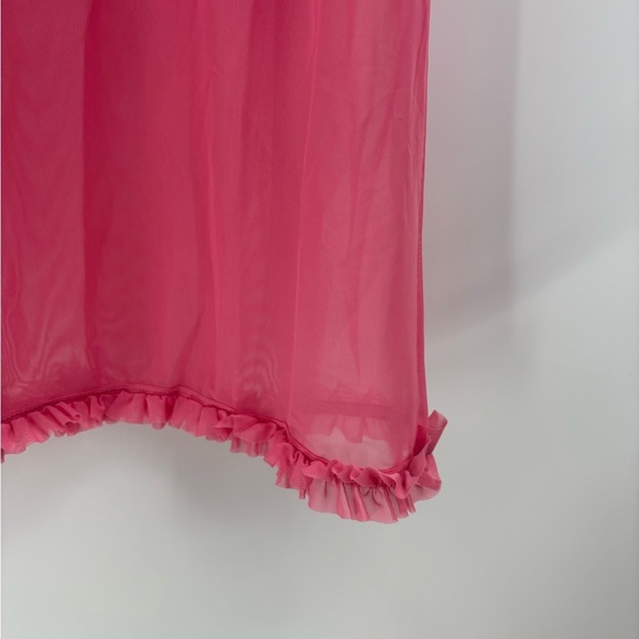 Love Moschino Pink Anita Ruffle Coquette Luxury Y2K Boho Slip Maxi Dress Size 8 - Picture 3 of 16